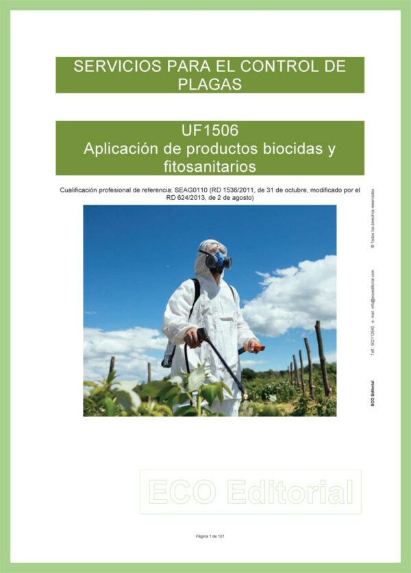 UF1506 Aplicación de productos biocidas y fitosanitarios